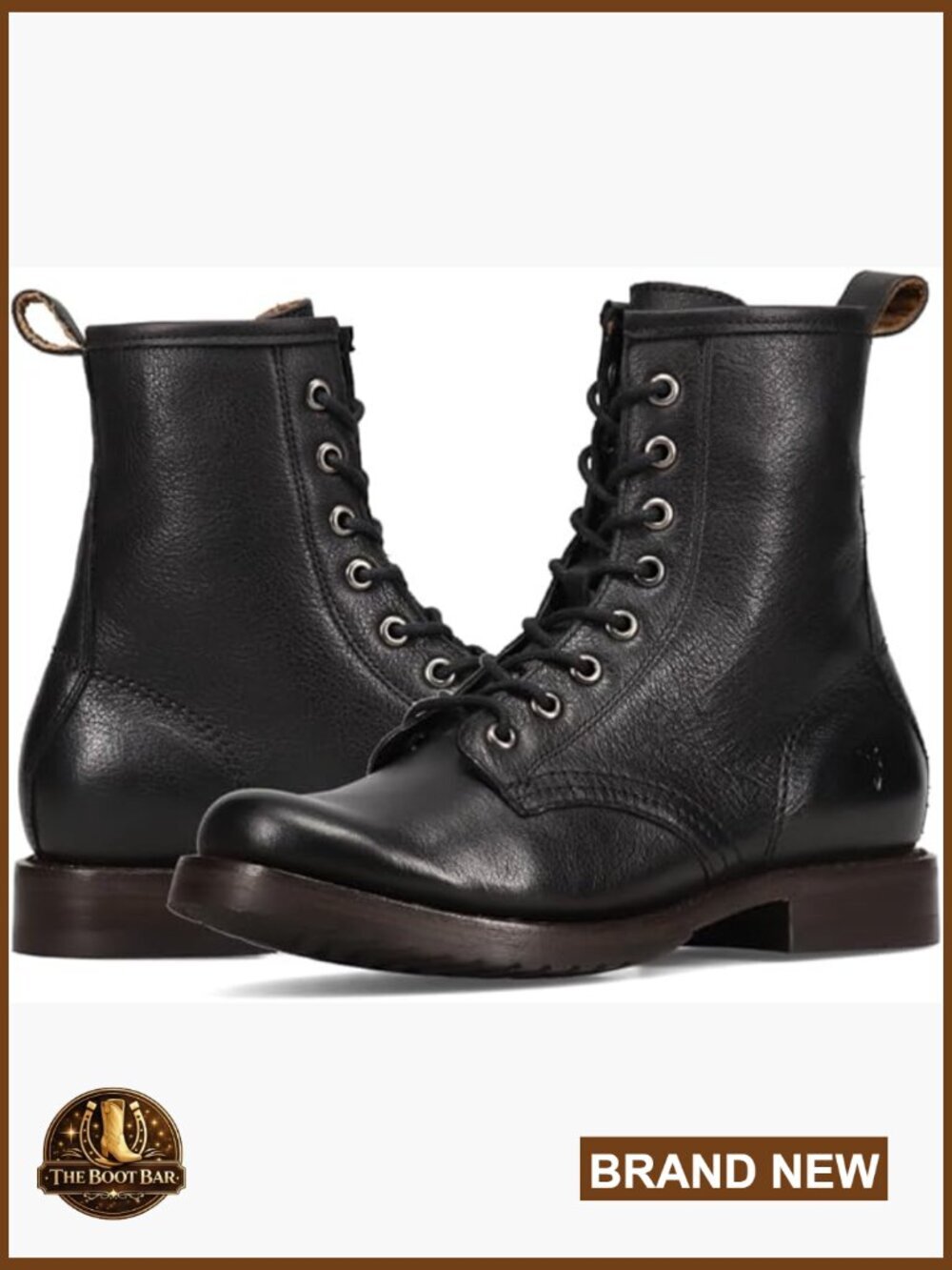 Women's Combat Boots Leather Lining 6.5" Shaft Goodyear Welt